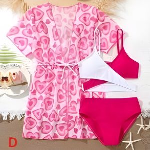 Tealstars Swimwear Red White